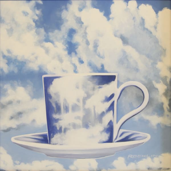 Peter Rocklin Cherished Possessions: High Tea Oil on panel 30 x 30 cm