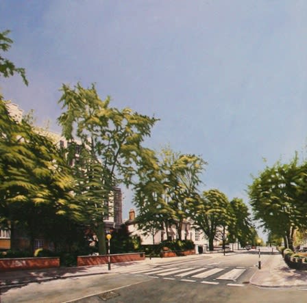 Peter Rocklin Abbey Road Revisited (panel 1) triptych Oil on panel 105 x 105 cm