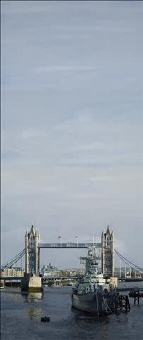 Francisco Rangel Tower Bridge oil on canvas 195 x 83 cm