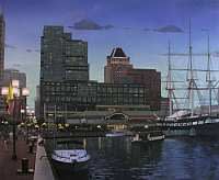 Charles Jarboe Strolling the Promenade Oil on panel 36.2 x 71 cm