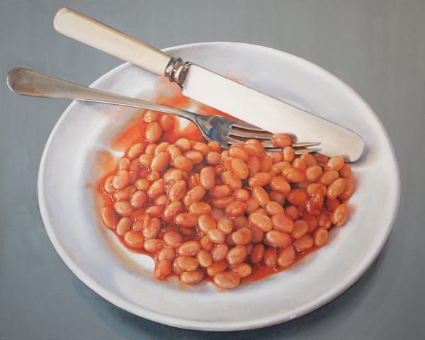 Cynthia Poole "Beanz" Acrylic on linen 76 x 60.5 cm