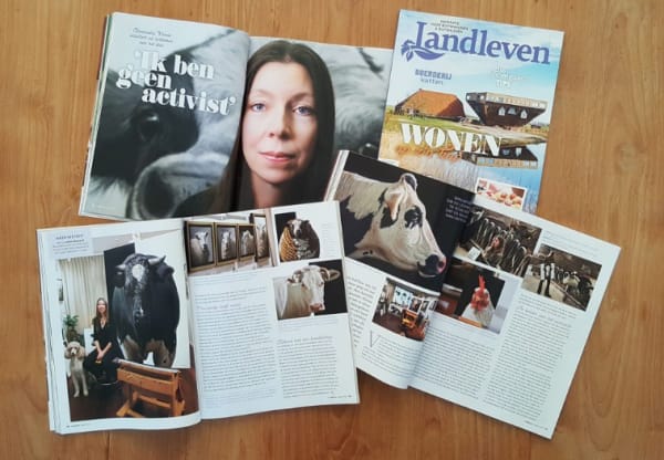 Alexandra Klimas in Landleven Magazine, Alexandra Klimas paints in tribute to the animal