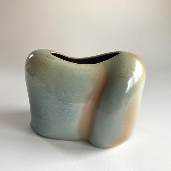 'Soft Shoulder' slab-built, salt-glazed stoneware