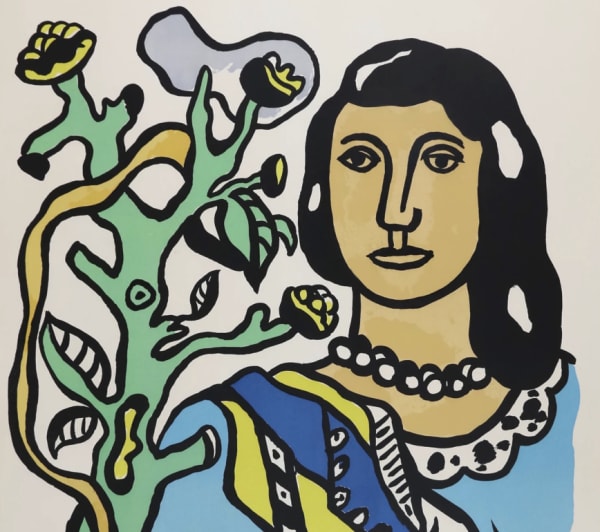 Fernand Leger - La femme et la fleur, 1954