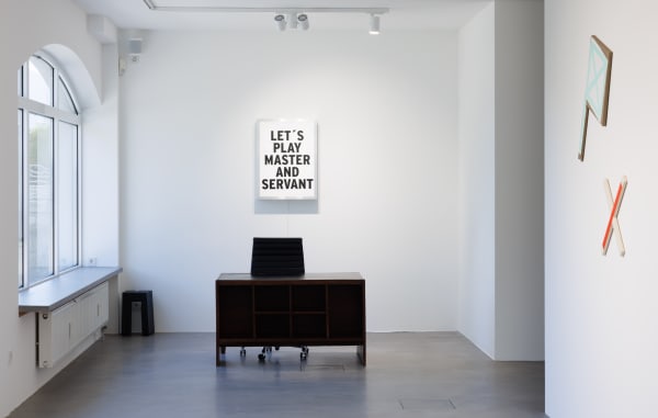 Installation view NYC | MUC | BER : Destionation Murnau with works by Marco Stanke and Michael Ullrich alongside selected paintings of NY-based artist Judy Rifka. PULPO GALLERY 2024.