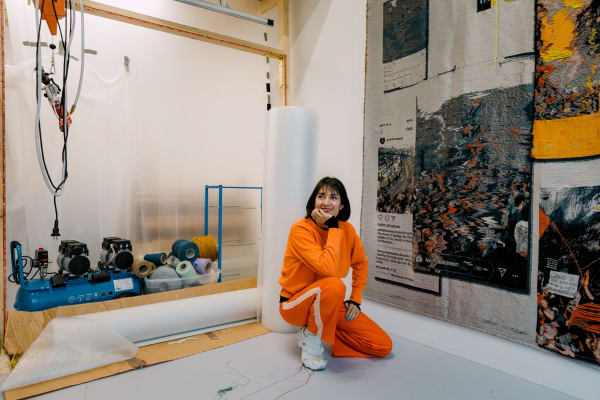 Constanza Camila Kramer Garfias in her studio, credit: Ling Khor