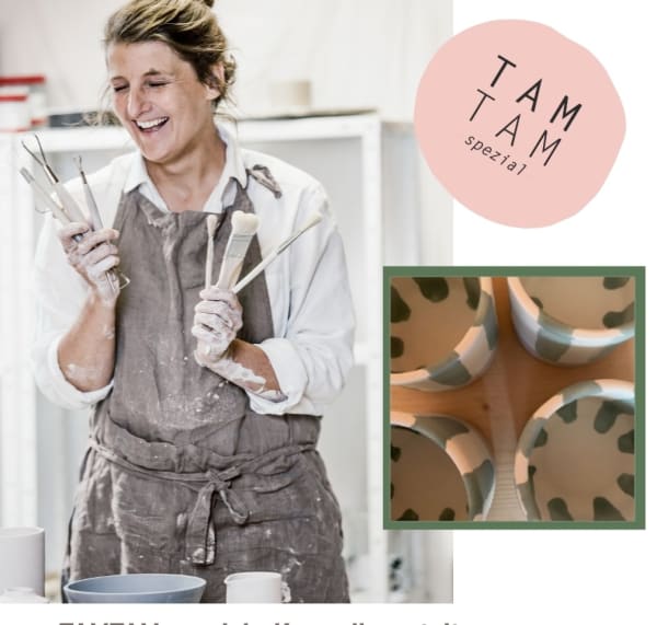 TAMTAM spezial mit MAROONYsPOTTERY, ceramic painting workshop