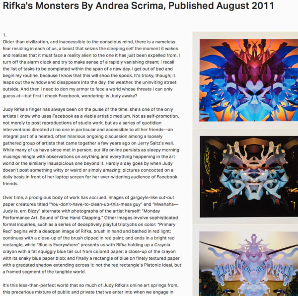 Andrea Scrima - Rifka's Monsters