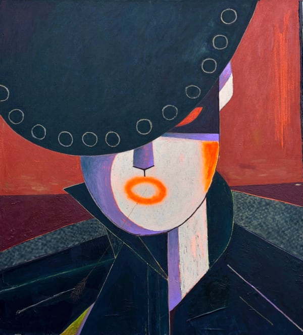 Bob Geerts alias Bobeus, Golden hour, 2023 Mixed media on linen 170 x 150 cm