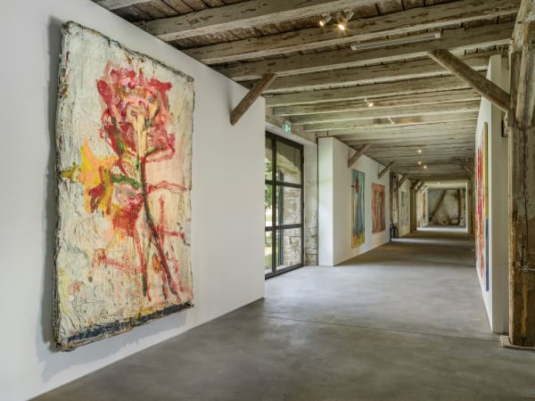 Installation View Jorge Galindo: Flower Paintings and works made in collaboration with Pedro Almodóvar Hall Art Foundation | Schloss Derneburg Museum Courtesy Hall Art Foundation Photo: Roman März