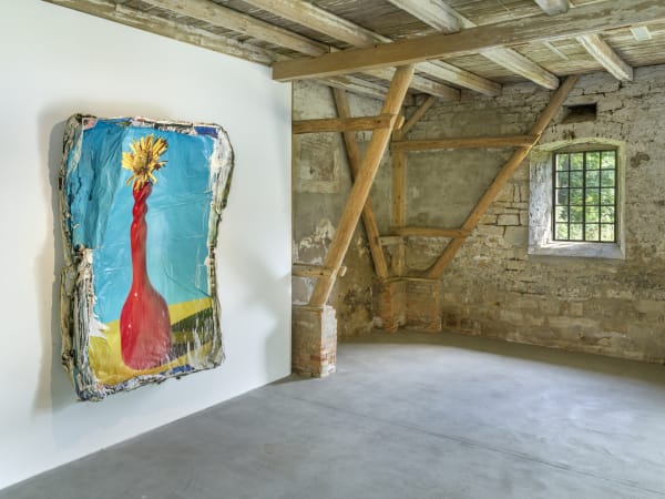 Installation View Jorge Galindo: Flower Paintings and works made in collaboration with Pedro Almodóvar Hall Art Foundation | Schloss Derneburg Museum Courtesy Hall Art Foundation Photo: Roman März