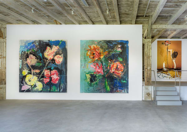 Installation View Jorge Galindo: Flower Paintings and works made in collaboration with Pedro Almodóvar Hall Art Foundation | Schloss Derneburg Museum Courtesy Hall Art Foundation Photo: Roman März
