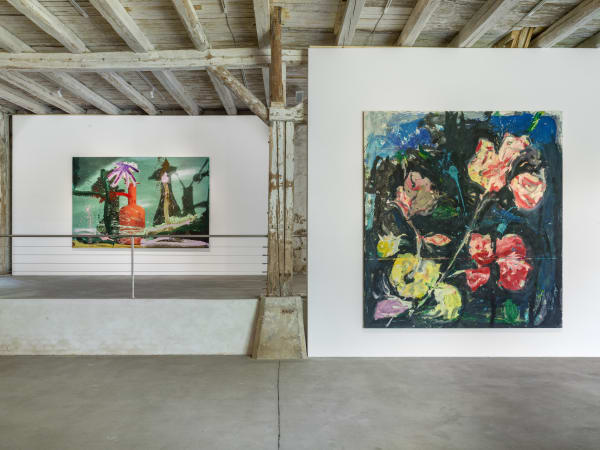 Installation View Jorge Galindo: Flower Paintings and works made in collaboration with Pedro Almodóvar Hall Art Foundation | Schloss Derneburg Museum Courtesy Hall Art Foundation Photo: Roman März