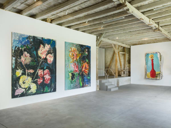 Installation View Jorge Galindo: Flower Paintings and works made in collaboration with Pedro Almodóvar Hall Art Foundation | Schloss Derneburg Museum Courtesy Hall Art Foundation Photo: Roman März
