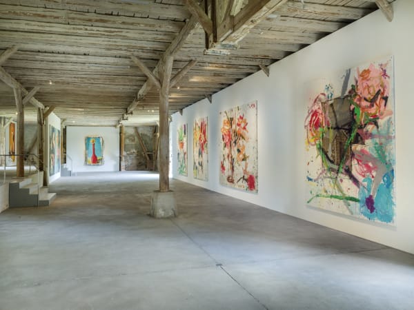 Installation View Jorge Galindo: Flower Paintings and works made in collaboration with Pedro Almodóvar Hall Art Foundation | Schloss Derneburg Museum Courtesy Hall Art Foundation Photo: Roman März