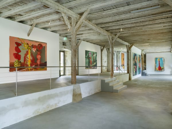 Installation View Jorge Galindo: Flower Paintings and works made in collaboration with Pedro Almodóvar Hall Art Foundation | Schloss Derneburg Museum Courtesy Hall Art Foundation Photo: Roman März