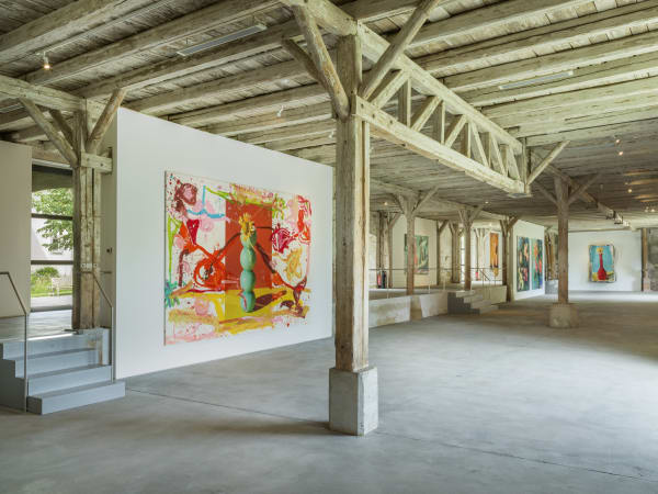 Installation View Jorge Galindo: Flower Paintings and works made in collaboration with Pedro Almodóvar Hall Art Foundation | Schloss Derneburg Museum Courtesy Hall Art Foundation Photo: Roman März