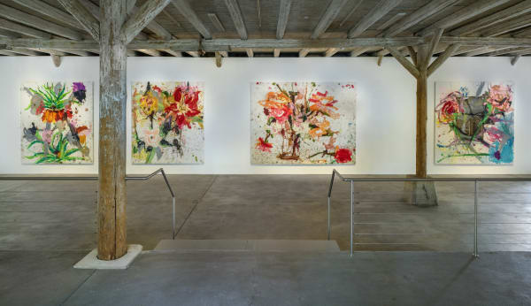 Installation View Jorge Galindo: Flower Paintings and works made in collaboration with Pedro Almodóvar Hall Art Foundation | Schloss Derneburg Museum Courtesy Hall Art Foundation Photo: Roman März