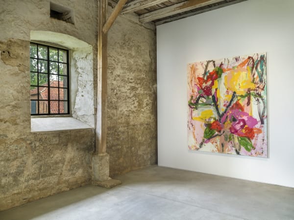 Installation View Jorge Galindo: Flower Paintings and works made in collaboration with Pedro Almodóvar Hall Art Foundation | Schloss Derneburg Museum Courtesy Hall Art Foundation Photo: Roman März