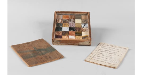 COLLECTION OF 150 ANCIENT MARBLE TESSERAE, ROME, 19TH CENTURY