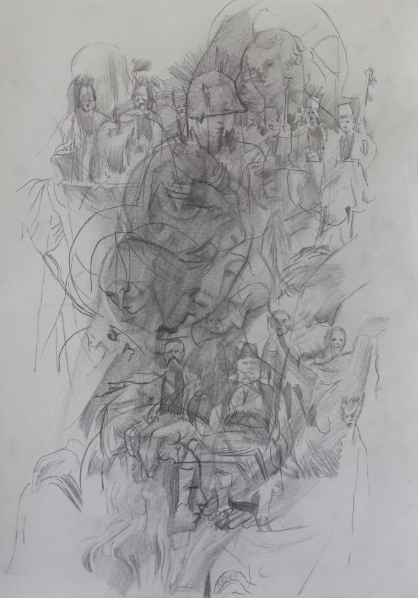 CIPRIAN MUREȘAN, UNTITLED (SKETCH FROM FRA ANGELICO), 2022