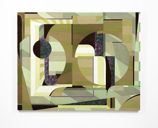Gianna Commito, "Tull", 2025, casein and clay ground on panel, 24 x 30 in