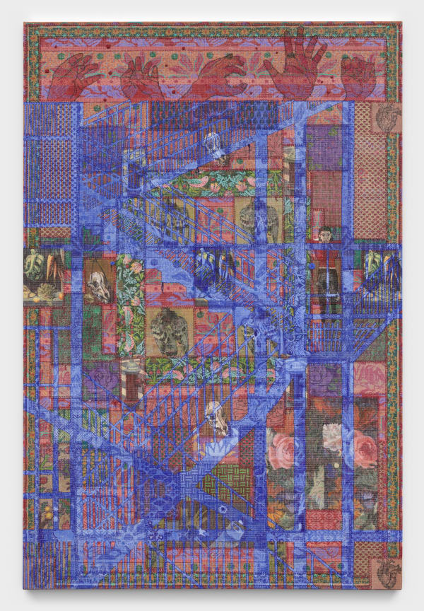 Talia Levitt, 23-29 Washington Place, Greenwich Village, 2023. Acrylic on canvas, 72 x 48 inches. Courtesy the artist and Rachel...