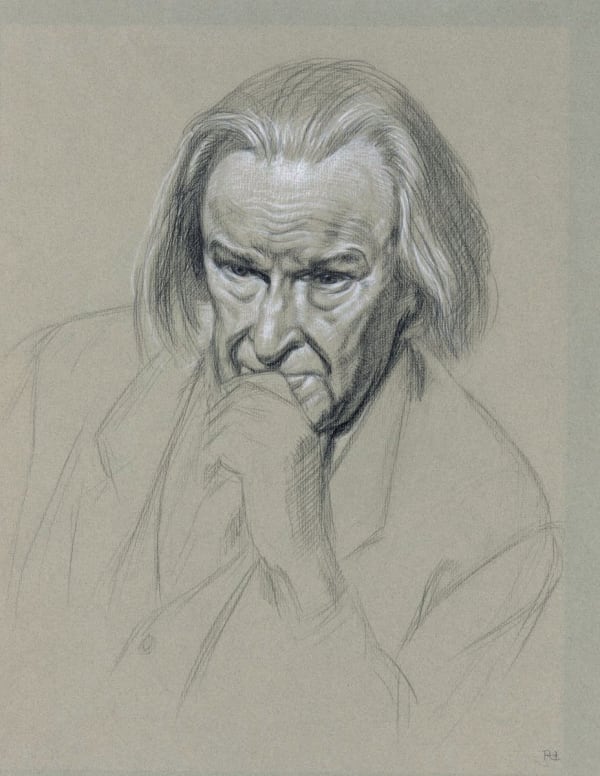 Emeritus Professor Derek Freeman 1996 40 x 32 cm National Portrait Gallery of Australia