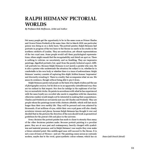 Ralph Heimans’ Pictorial Worlds