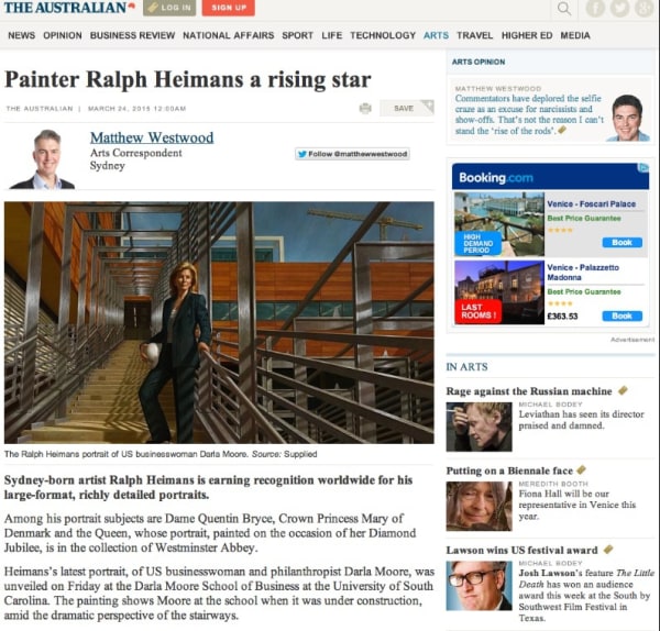 Painter Ralph Heimans a rising star