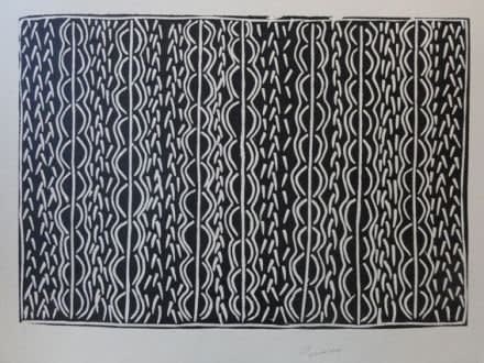 Tommy May, Jilji II, 1997, linocut, 66 x 85 cm, 26 x 33 1/2 in