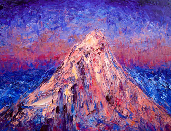 Mount Aspiring From The West 2019 Oil On Canvas 100 X 130Cm