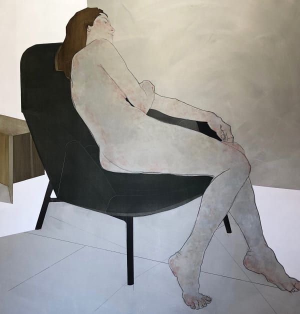 Nikoleta Sekulovic Aesara Of Lucania 2019 Acrylic And Graphite On Canvas 150 X 160 Cm Rebecca Hossack Art Gallery