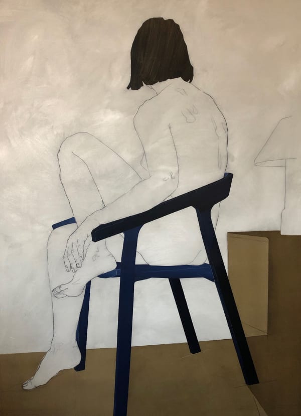 Nikoleta Sekulovic Hypatia 2019 Acrylic And Graphite On Canvas 180 X 130 Cm Rebecca Hossack Art Gallery