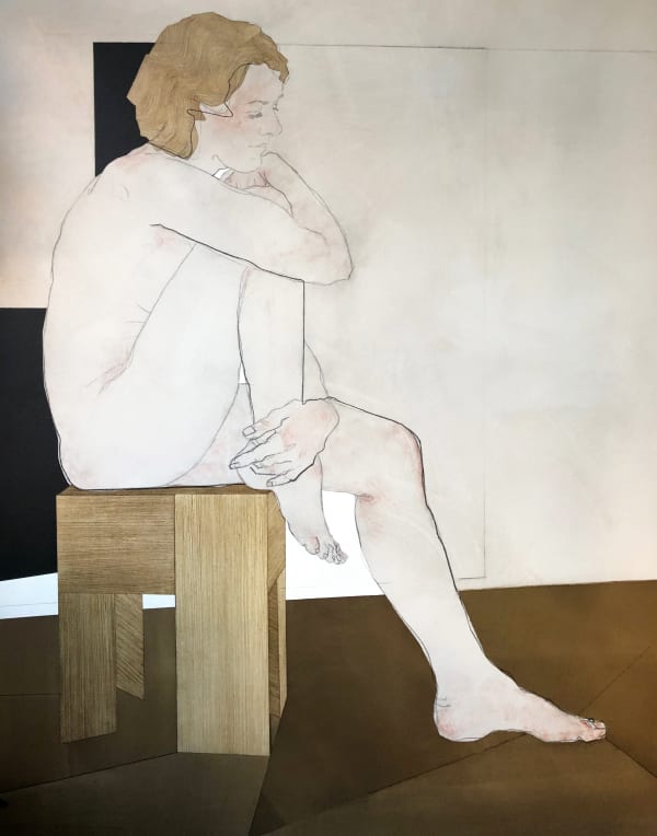 Nikoleta Sekulovic Moero Of Byzantium 2019 Acrylic And Graphite On Canvas 170 X 125 Cm Rebecca Hossack Art Gallery