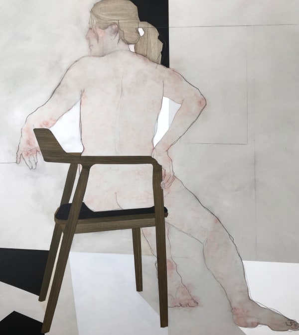 Nikoleta Sekulovic Nossis Of Locri 2019 Acrylic And Graphite On Canvas 150 X 167 Cm Rebecca Hossack Art Gallery