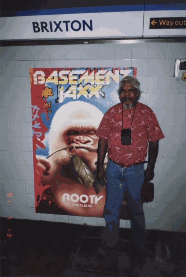 Jimmy Pike at Brixton Station, 12 February 1991