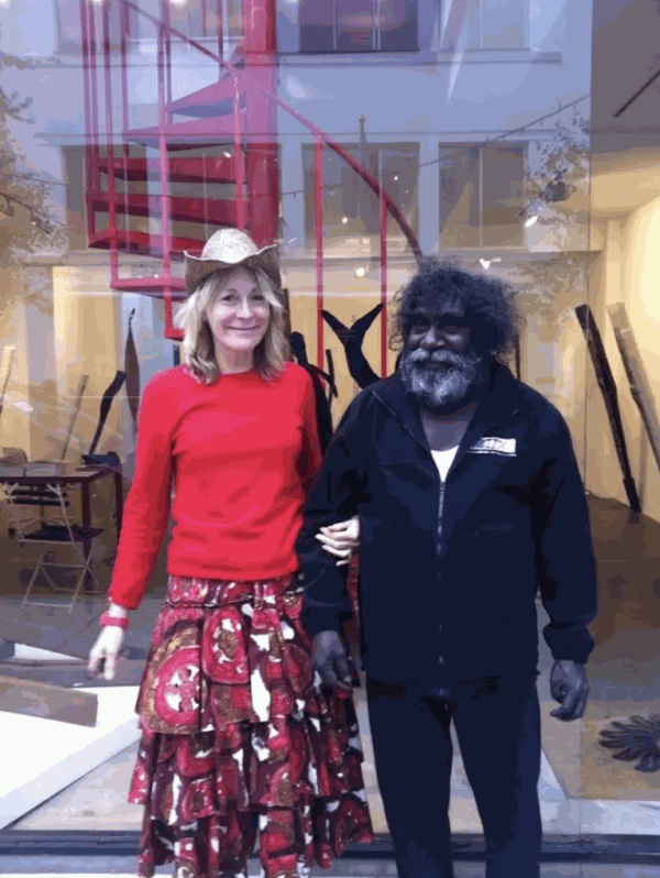 Owen Yalandja and Rebecca Hossack in London