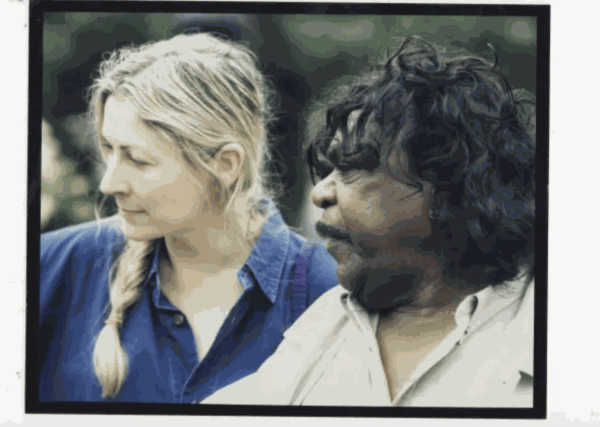 Rebecca Hossack and Clifford Possum, 30 December 1988