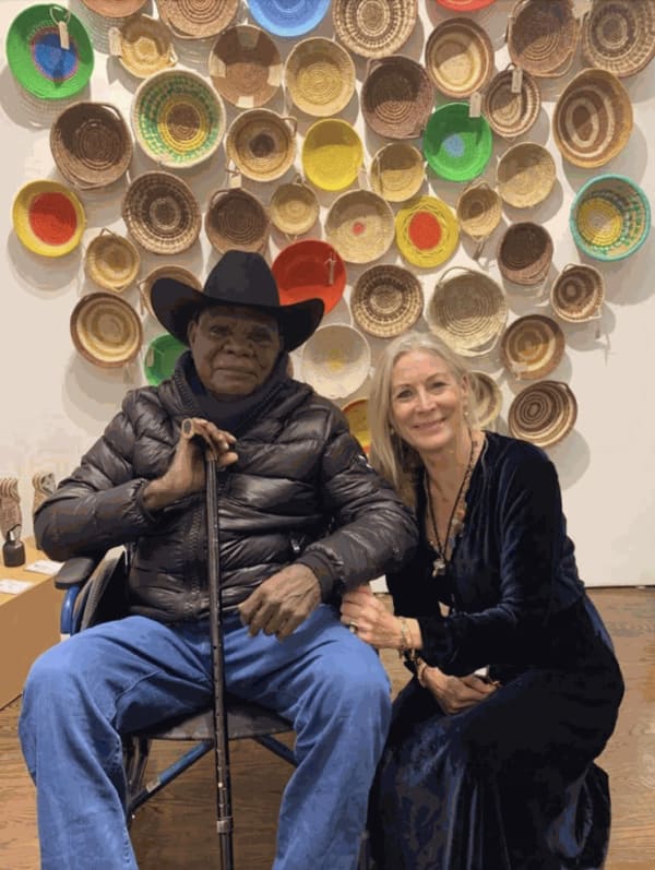 Rebecca Hossack and Tommy May at Outsider Art Fair New York 2020