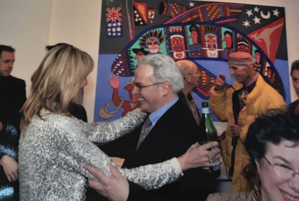 Rebecca Hossack at the Rebecca Hossack Art Gallery's 20th Anniversary