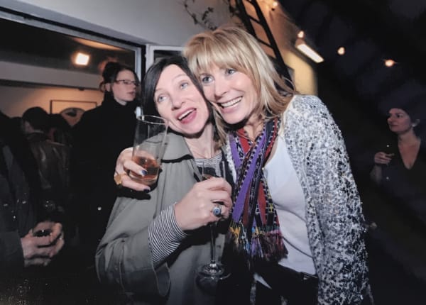 Rebecca Hossack and writer Ruth Wilson at the Rebecca Hossack Art Gallery's 20th Anniversary Party