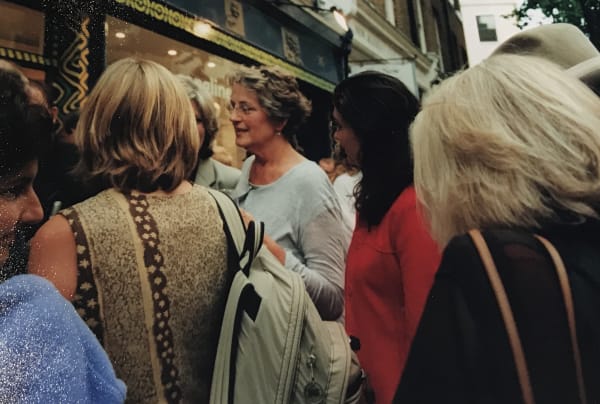 Germaine Greer at the Rebecca Hossack Art Gallery