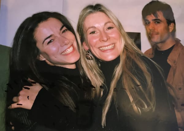 Rebecca Hossack and Belinda Hayes at the Gallery