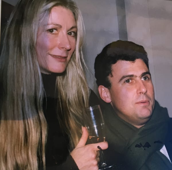 Rebecca Hossack and Trevor Pickett at the Gallery