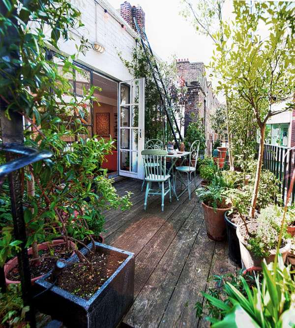 Roof Terrace at the Rebecca Hossack Art Gallery
