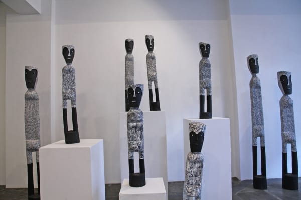 Wirrah Bun Bun Spirit Men at the Rebecca Hossack Art Gallery