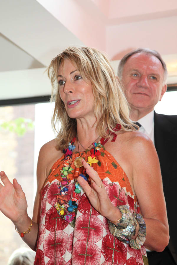 Rebecca Hossack with Australian High Commission, John Dauth at 2010 Songlines exhibition