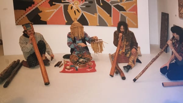 Bright Lights in a Big City perform at the Rebecca Hossack Art Gallery