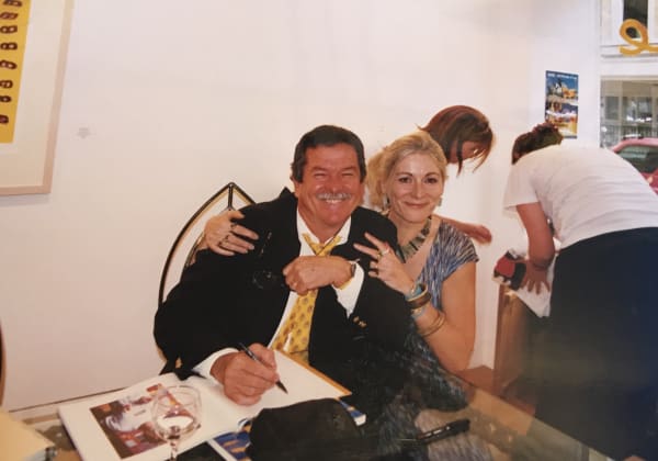 Rebecca Hossack and Ken Done